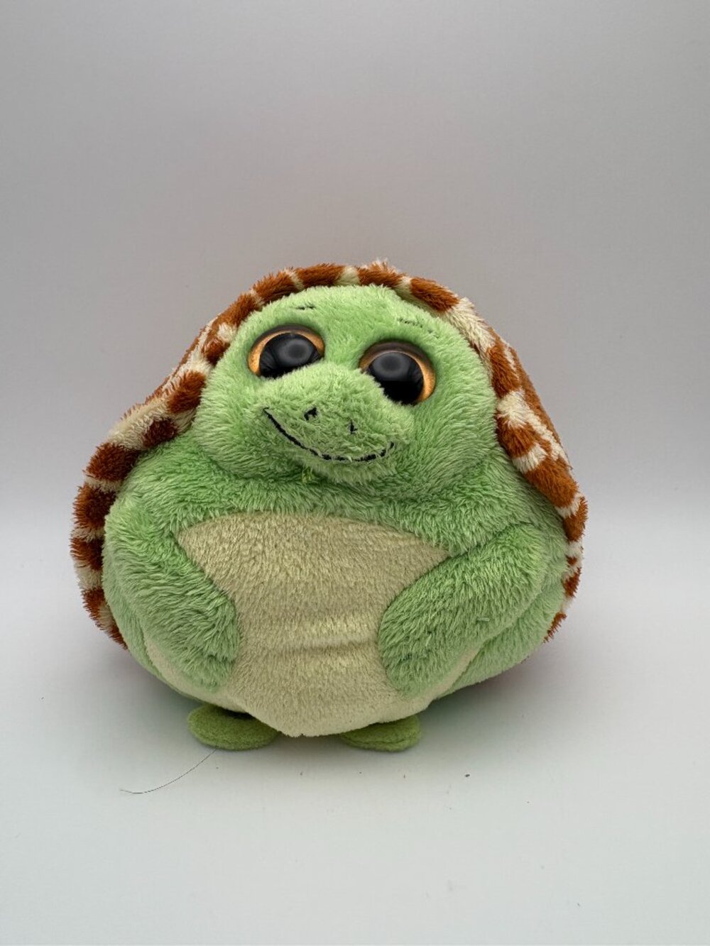 Zoom the Turtle TY Beanie Ballz Green Brown Yellow 2011 5" Stuffie (SKU: 896TO)